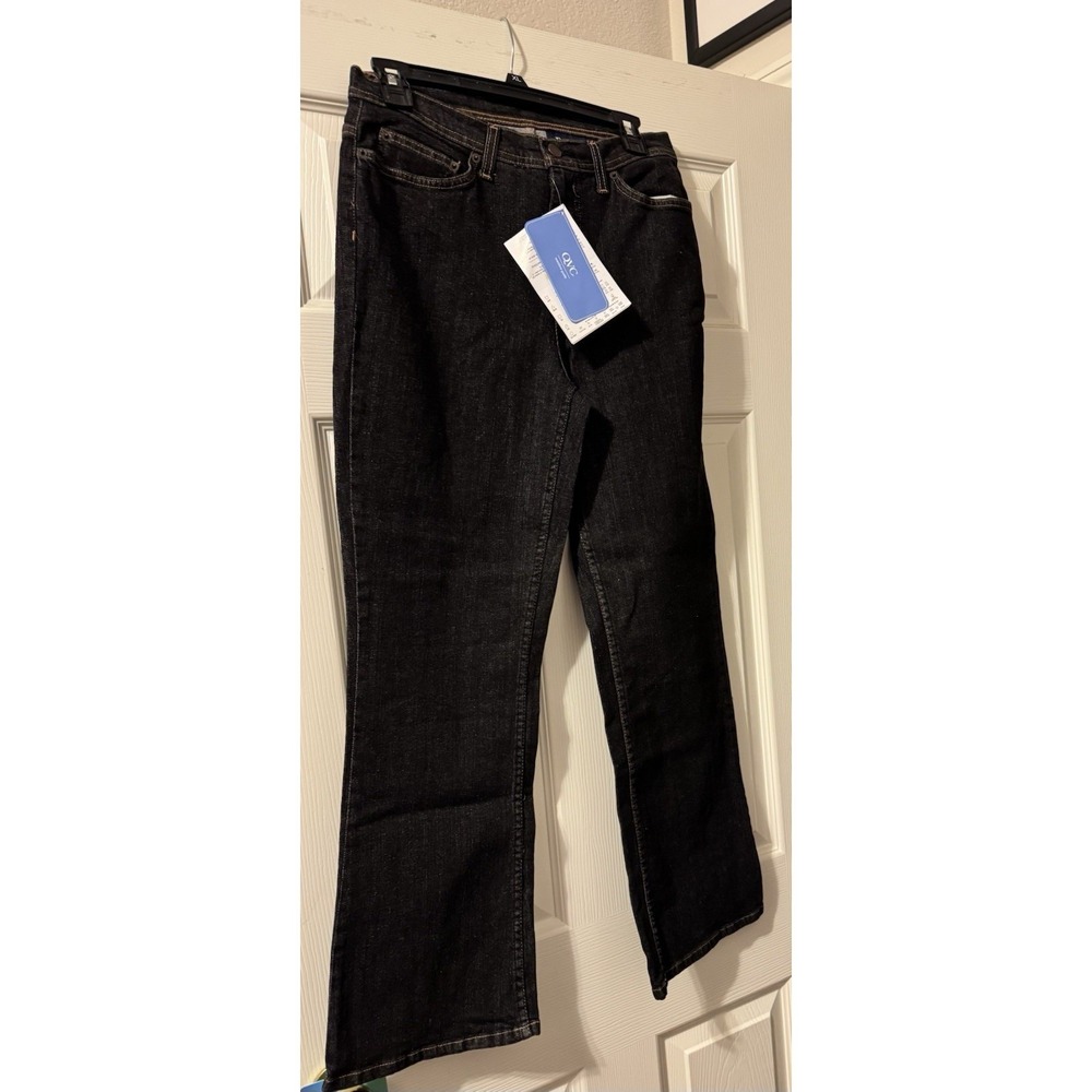 Denim Co Perfect Flex Straight‎ Leg Jeans Petite Size 10P Dark Blue NWT
